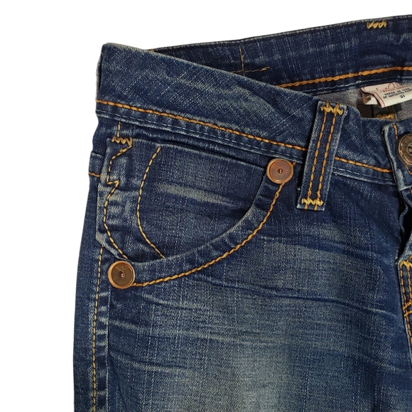 True Religion Jeans Size 31. Button Fly Low Rise Flare Thick Stitch - Picture 5 of 16